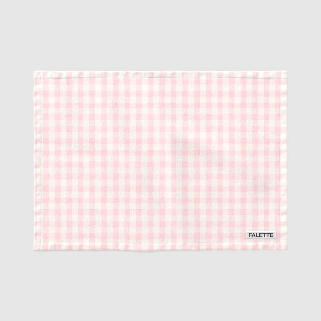 멜란지 선염 체크 핑크 제품 이미지